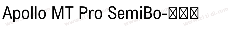 Apollo MT Pro SemiBo字体转换